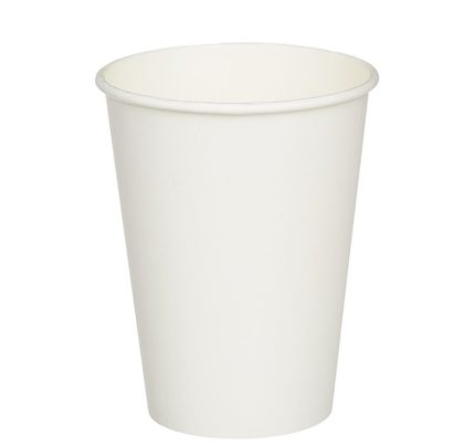 Čaša papirnata 300 (340) ml d=90 mm 1-slojna bijela SUP, 50 kom