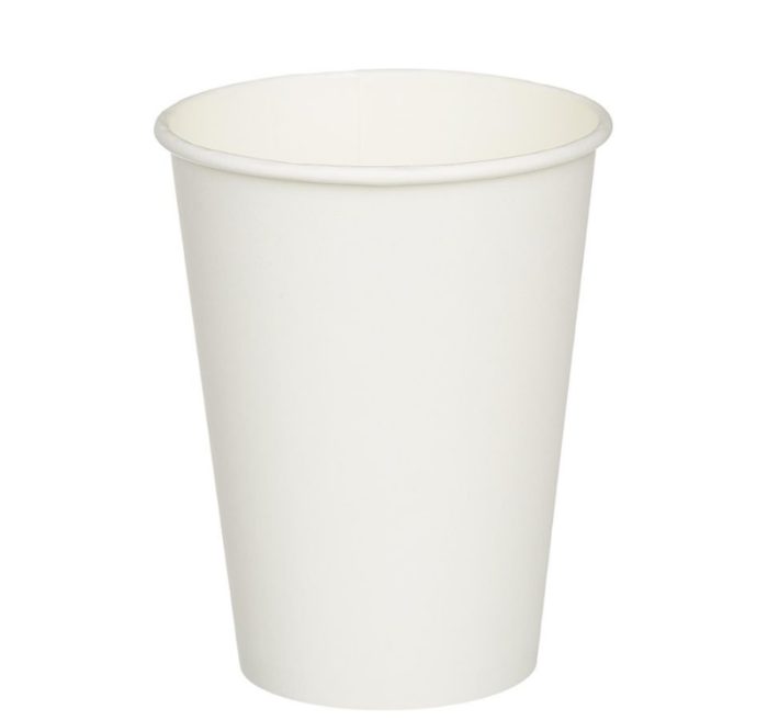 Čaša papirnata 300 (364) ml d=90 mm 1-slojna bijela SUP, 50 kom