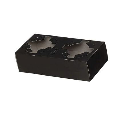 Držač za 2 čaše 19x10x4.5 cm crna 50 kom