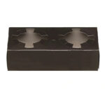 Držač za 2 čaše 19x10x4.5 cm crna 50 kom