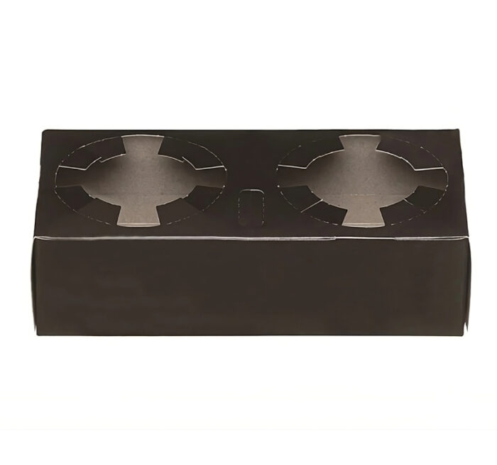 Držač za 2 čaše 19x10x4.5 cm crna 50 kom