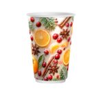 Čaša papirnata 300 (380) ml d=90 mm 2-slojna Winter Spice 50 kom